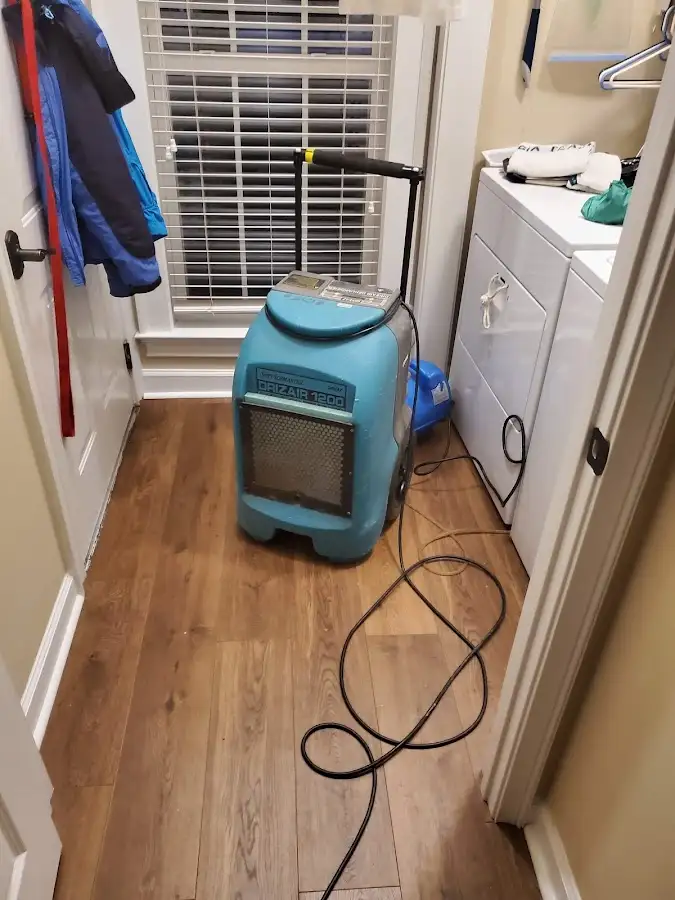 Commercial dehumidifier deployed for Flood Damage Cleanup in Uwchlan